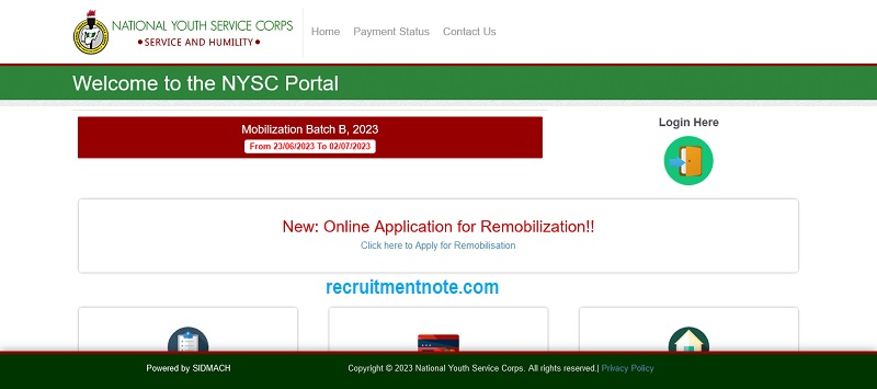 NYSC Batch B Registration Portal Is Now Open