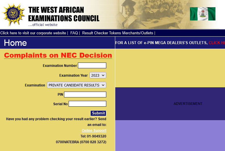 WAECDIRECT Online Result Checker Portal 2023 - WAEC Release Examination ...